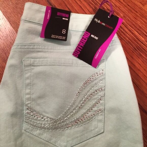 🎉Last Deal🎉Mint color Denim - Picture 3 of 7